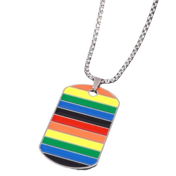 Rainbow Dog Tag