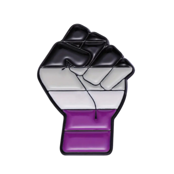 Asexual Fist Pin