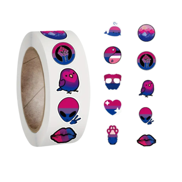 500 Sticker Roll - Bisexual