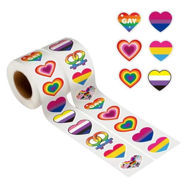 500 Sticker Roll - Mixed